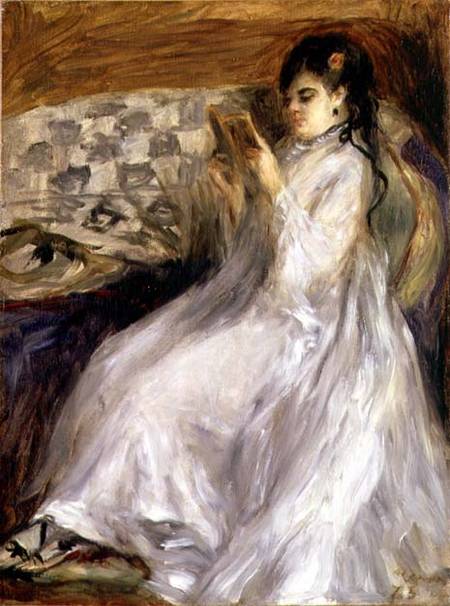 Young Woman Reading van Pierre-Auguste Renoir