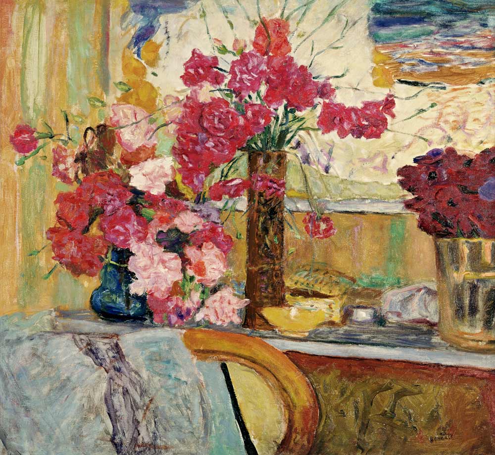 Three Bouquets van Pierre Bonnard