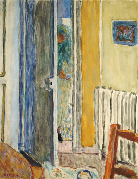 A Woman entering the Living Room van Pierre Bonnard