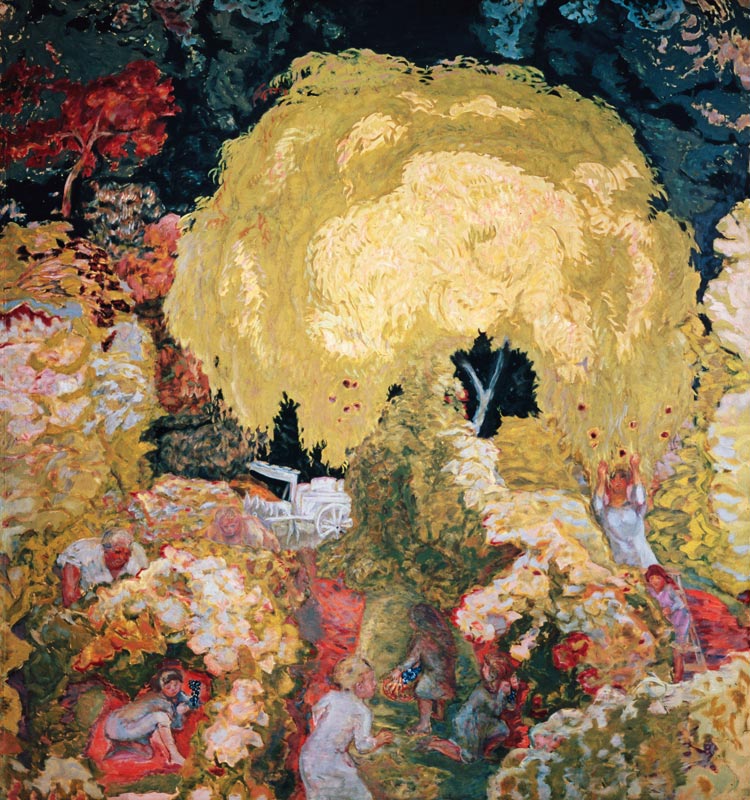 Herfst fruitoogst  van Pierre Bonnard