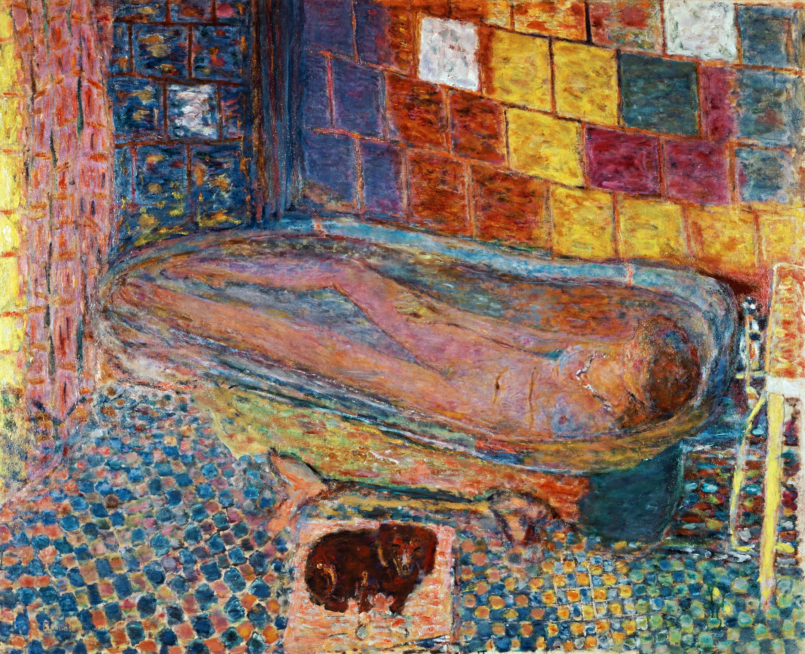 In der Badewanne van Pierre Bonnard