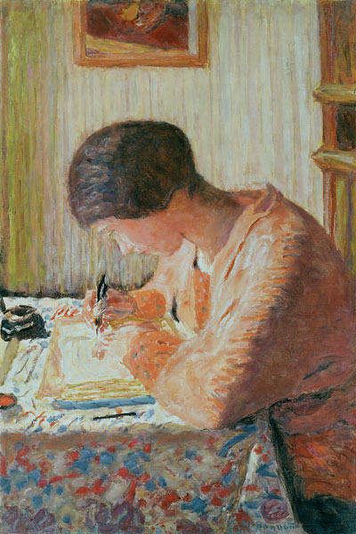 Writing Woman van Pierre Bonnard