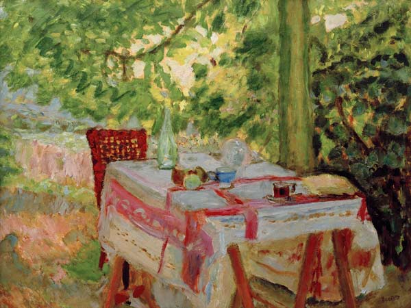 La Table servie sous le tilleul van Pierre Bonnard