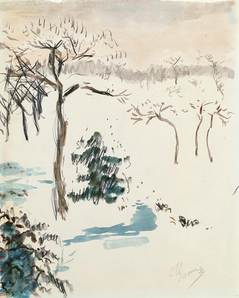 Winter Landscape van Pierre Bonnard