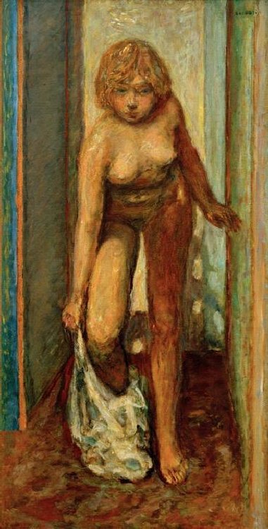 Femme se déshabillant van Pierre Bonnard