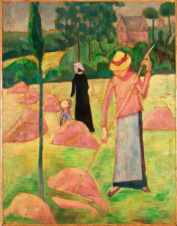 Woman with rake van Pierre Bonnard
