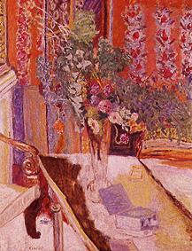 Interieur mit Blumenstrauß van Pierre Bonnard