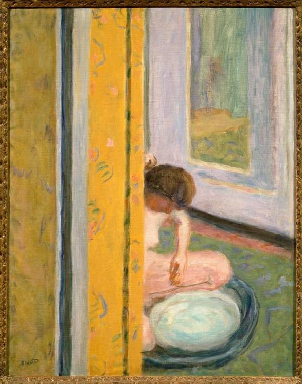 Nude with Yellow Curtain van Pierre Bonnard