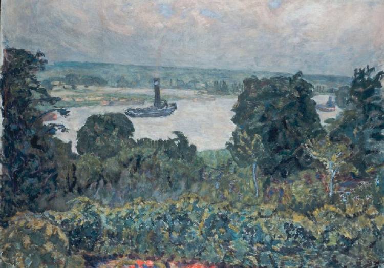 Remorqueur sur la Seine van Pierre Bonnard
