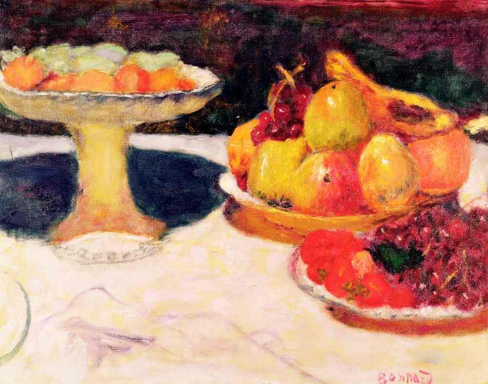 Still Life with a Fruit Bowl van Pierre Bonnard