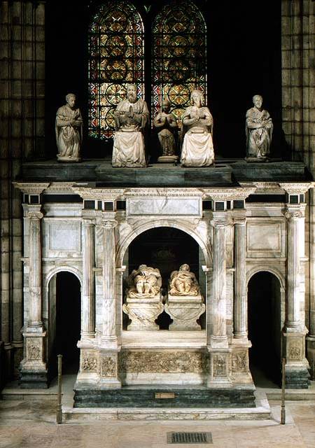 The Tomb of Francois I (1494-1547) and Claude of France (1499-1524) van Pierre Bontemps