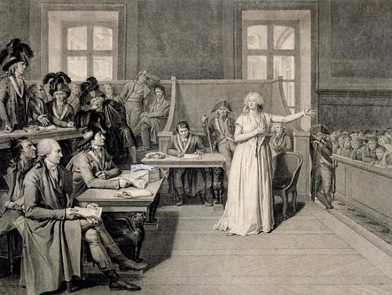 Marie-Antoinette (1755-93) of Habsbourg-Lorraine, Judged the Revolutionary Tribunal Court, 16th Octo van Pierre Bouillon