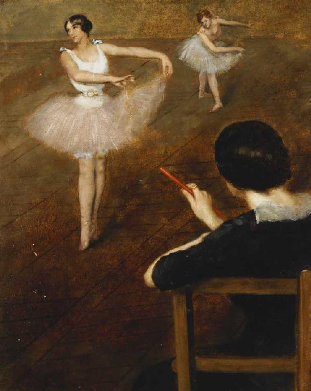 Die Ballettstunde. van Pierre Carrier-Belleuse