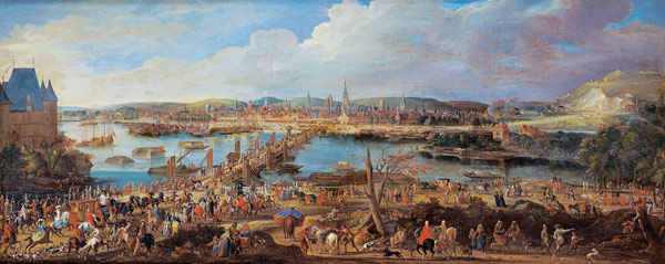 View of Rouen from Saint-Sever van Pierre-Denis Martin