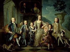 Die Familie des Herzogs von Valentinois. van Pierre Gobert