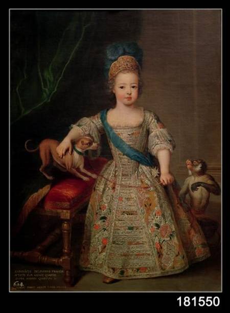 Louis XV (1710-74) as a child van Pierre Gobert