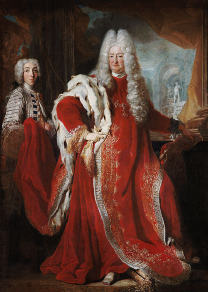 Kurfürst Karl III. Philipp von der Pfalz (1661-1742) van Pierre Goudreaux
