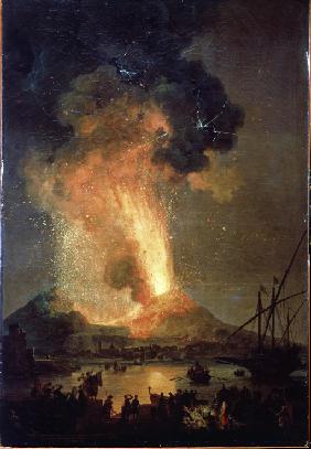 The eruption of Vesuvius