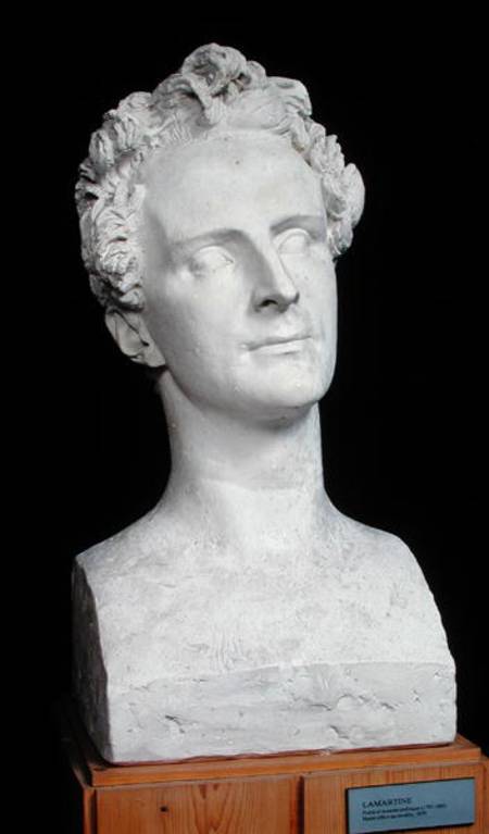 Bust of Alphonse de Lamartine (1792-1869) van Pierre Jean David d'Angers