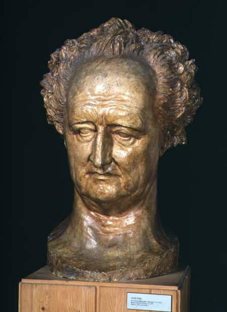 Bust of Johann Wolfgang von Goethe (1749-1832) van Pierre Jean David d'Angers