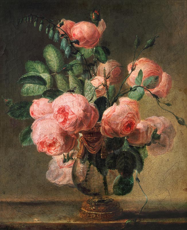 Vaas met bloemen van Pierre Joseph Redouté
