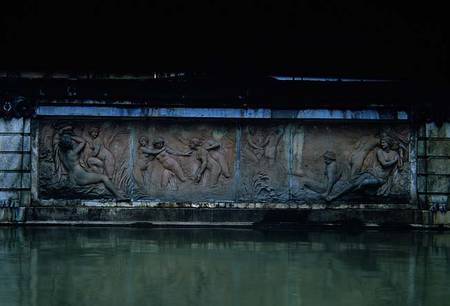 Bathing Nymphs, relief from the Bain des Nymphes, part of the Allee D'Eau, executed after models des van Pierre Legros