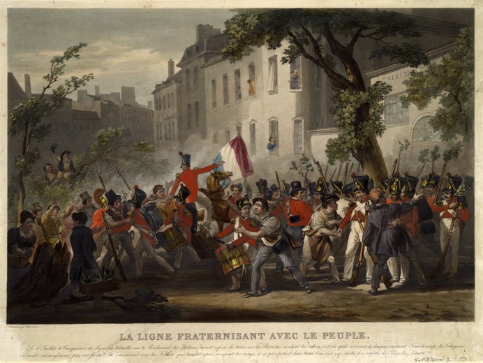 The July Revolution of 1830 van Pierre Martinet