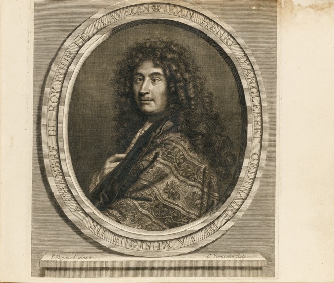 Portrait of the composer Jean-Henri d’Anglebert (1629-1691) van Pierre Mignard