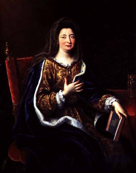 Portrait of Francoise d'Aubigne (1635-1719) the Marquise of Maintenon van Pierre Mignard