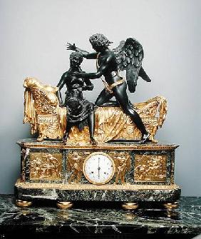 Cupid and Psyche Mantlepiece Clock