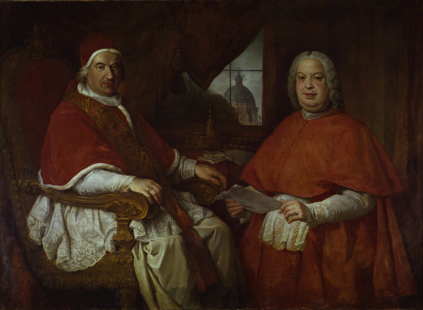 Benedict XIV & Cardinal Gonzaga / 1749 van Pierre  Subleyras