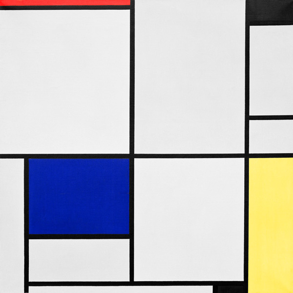 Tableau I; Composition/ 1921 van Piet Mondriaan