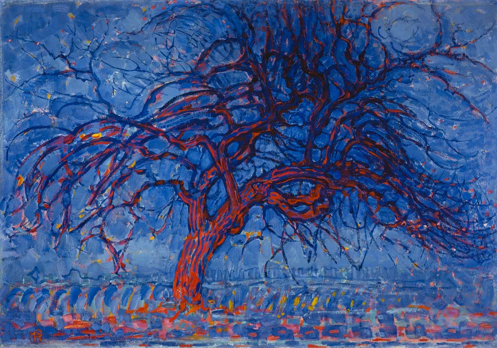 De rode boom van Piet Mondriaan