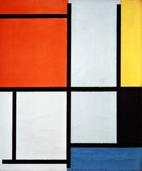 Composition van Piet Mondriaan