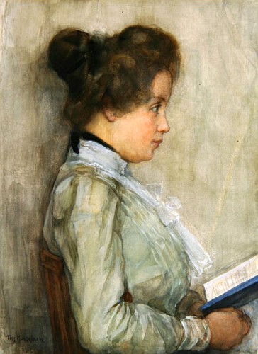 Female Torso in Profile with Book van Piet Mondriaan