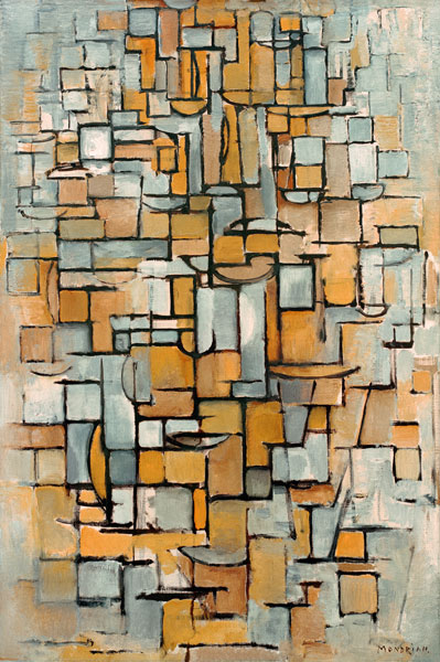 Tableau No. 1; Line Color/1913 van Piet Mondriaan