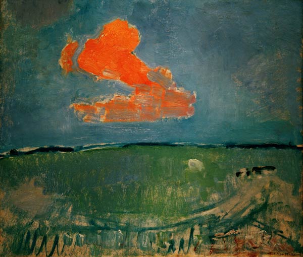 The Red Cloud van Piet Mondriaan