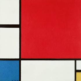 Composition in red, blue… - Piet Mondriaan