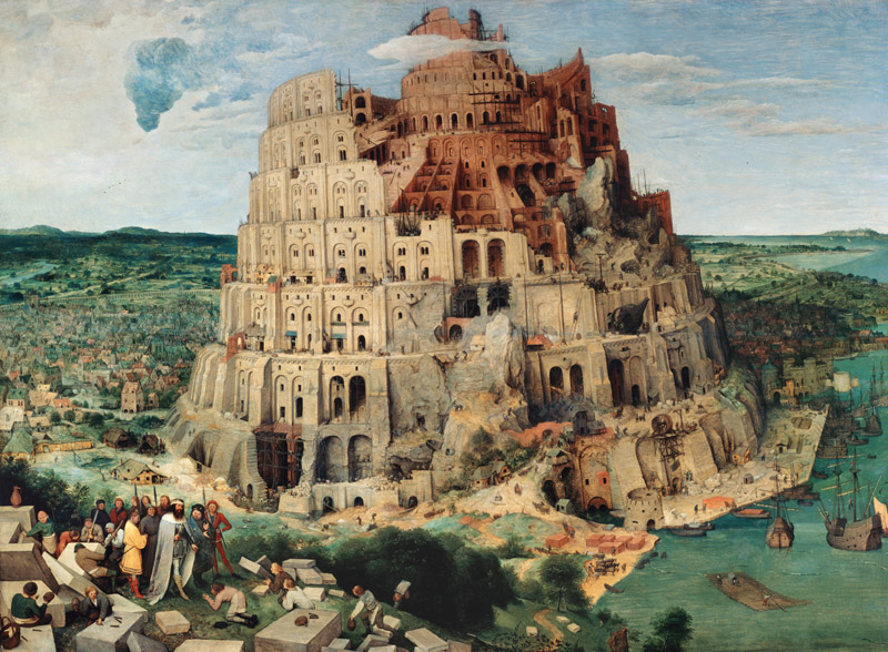 Toren van Babel van Pieter Brueghel de oude