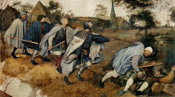 Die Parabel von den Blinden van Pieter Brueghel de oude