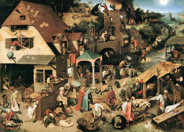 Nederlandse spreekwoorden  van Pieter Brueghel de oude