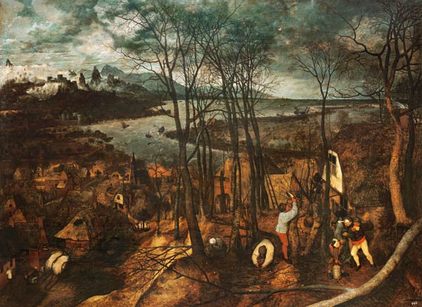Der düstere Tag van Pieter Brueghel de oude