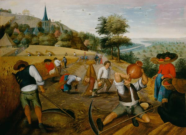 Der Sommer van Pieter Brueghel d. J. Pieter Brueghel d. J.
