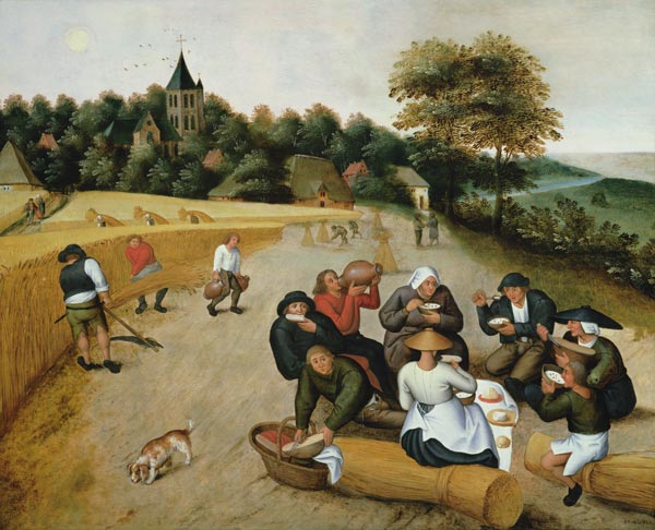 Zomer (olieverf) van Pieter Brueghel d. J. Pieter Brueghel d. J.