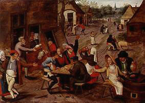 Eine Bauernhochzeit. van Pieter Brueghel d. J. Pieter Brueghel d. J.
