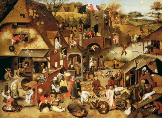 The Flemish Proverbs van Pieter Brueghel d. J. Pieter Brueghel d. J.
