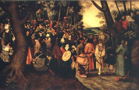 The Sermon of John the Baptist van Pieter Brueghel d. J. Pieter Brueghel d. J.