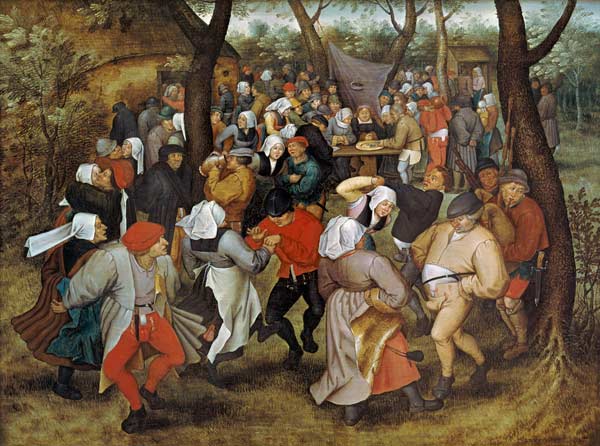 The Wedding Dance van Pieter Brueghel d. J. Pieter Brueghel d. J.