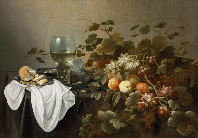 Still Life with Fruit and Roemer van Pieter Claesz