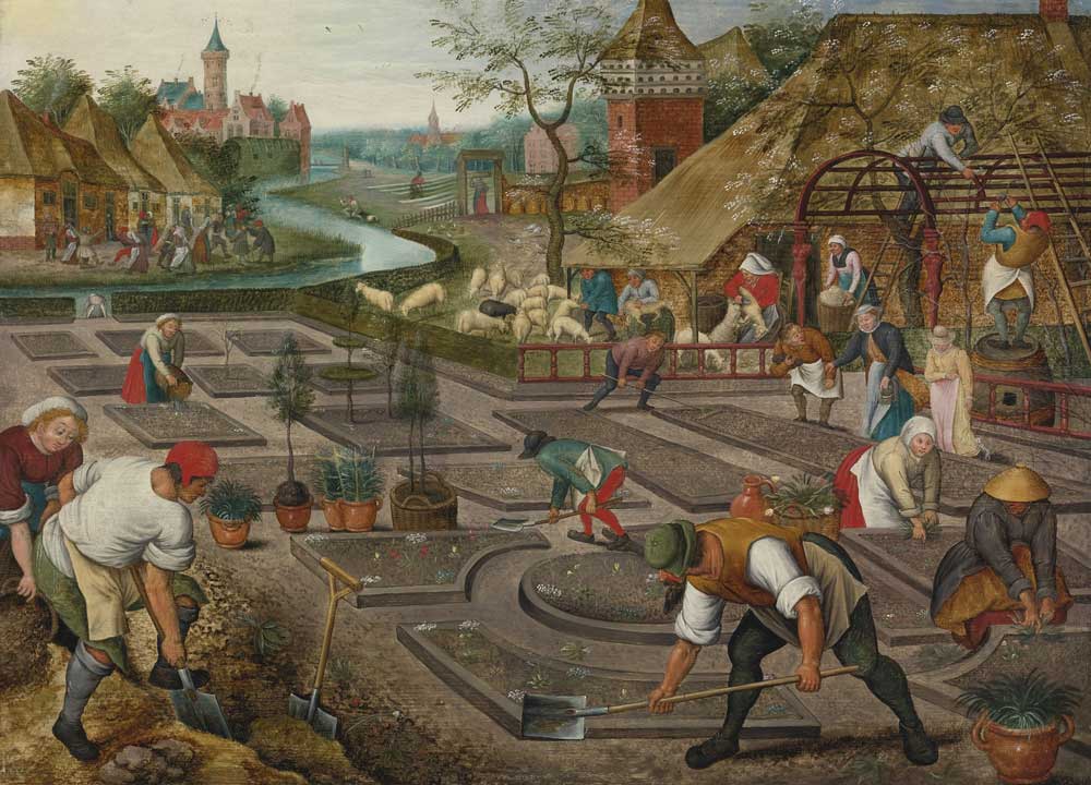 Frühling van Pieter d. J. Brueghel
